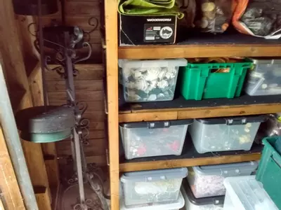 New home for flower-arrangement materials